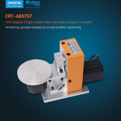 CRT-ABDT57 Single Cradle Rotary Table - A/B Axis CNC Indexer | OMIOCNC