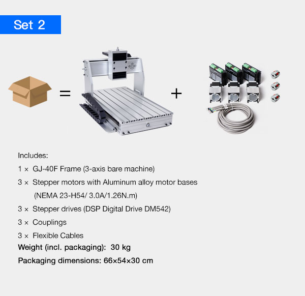 GJ-40F CNC router mechanical kit set 2 – additional accessories