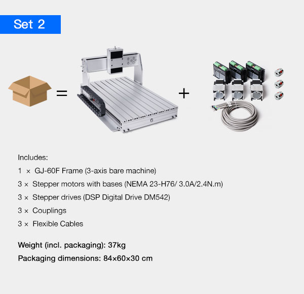 GJ-60F CNC router mechanical kit set 2 – additional accessories