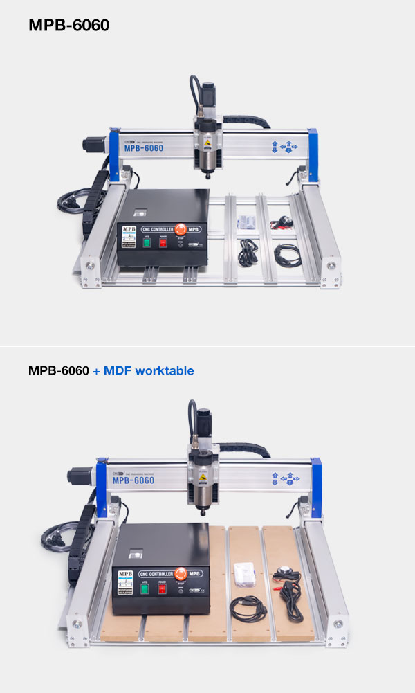 OMIOCNC MPB-6060 CNC Router Packing List - With or Without MDF Spoilboard