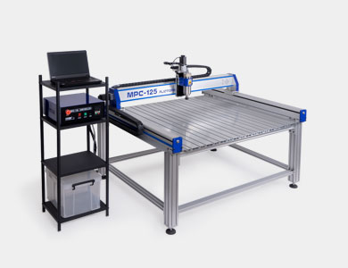 MPC-125 large-format CNC router installed in a workshop setting
