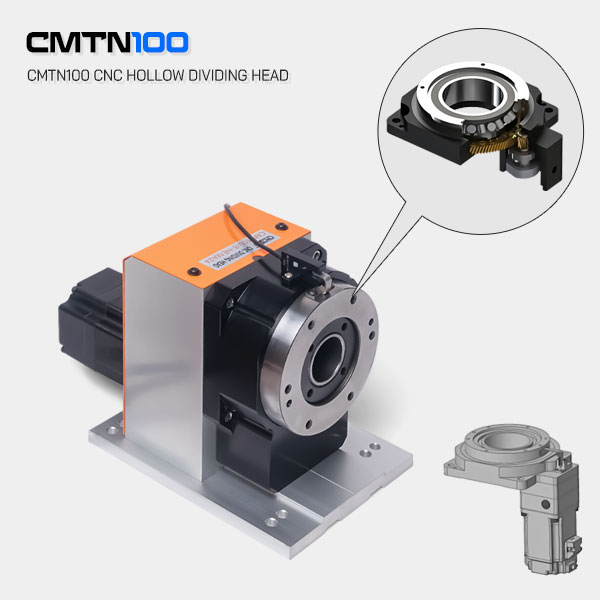 CMTN100 hollow rotating platform with MTN high-precision gear transmission
