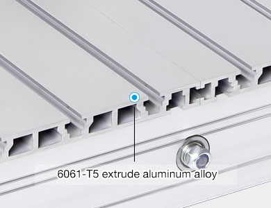 X3M desktop CNC machine 6061-T5 extruded aluminum alloy frame