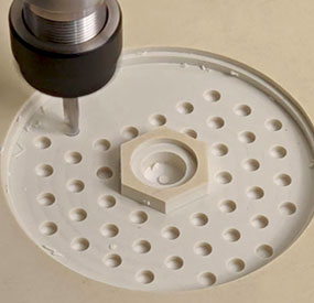 X3M desktop CNC machine precision drilling bakelite with 0.5mm tolerance