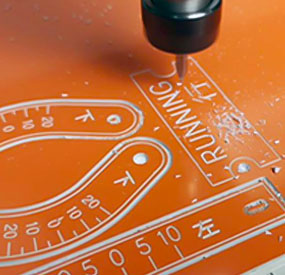 X3M desktop CNC machine milling ABS engineering plastic