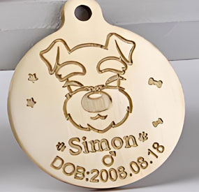 X3-WS compact CNC machine engraving a copper pet nameplate