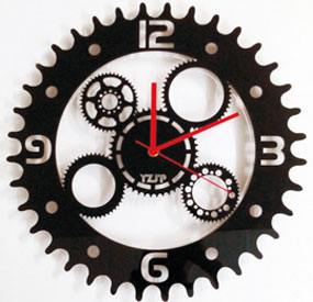 X3M desktop CNC machine cutting complex curves in PVC wall clock
