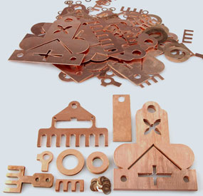 X3-WS compact CNC machine processing copper plate industrial parts