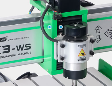 X3-WS compact CNC machine chrome-plated shaft and linear bearings