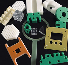 X3-WS compact CNC machine producing industrial engineering plastic parts