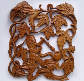 X6M desktop CNC machine engraving wooden art decor in 3D