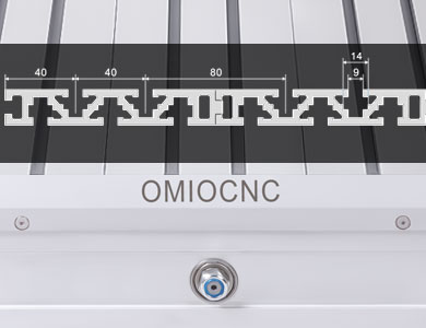 X8-2200L high-hardness butting worktable with patented T-slot design
