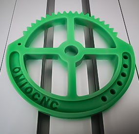 X8-2200L CNC Router making plastic gears